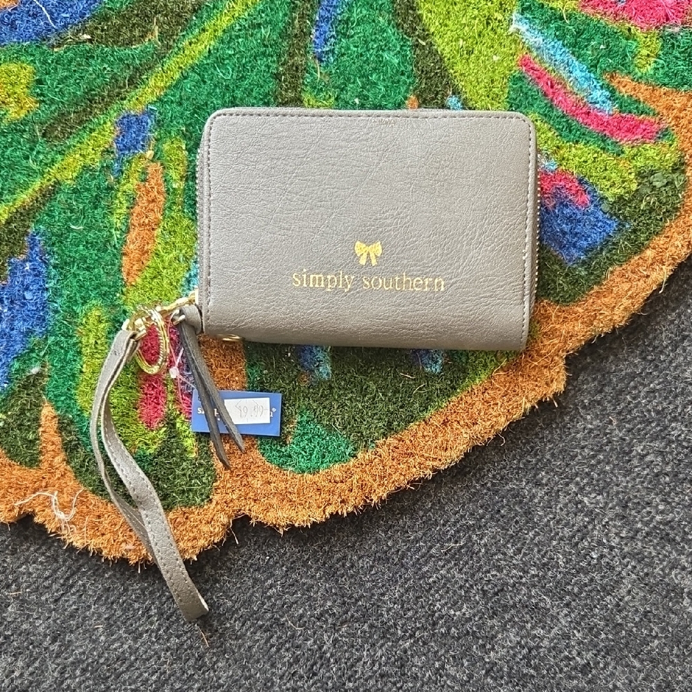 Simply Southern Gray Key Card Holder Compact Accessory
